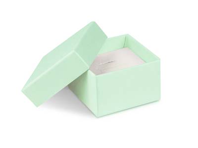 Scatola Per Anello, Cartone Verde Pastello