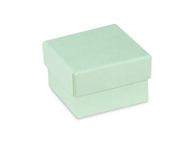 Scatola Per Anello, Cartone Verde Pastello - Immagine Standard - 2