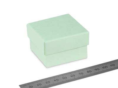 Scatola Per Anello, Cartone Verde Pastello - Immagine Standard - 3