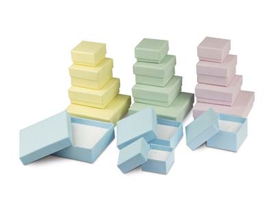 Scatola Per Anello, Cartone Verde Pastello - Immagine Standard - 5