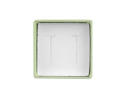 Pastel Green Card Earring/ Small Universal Box - Immagine Standard - 4