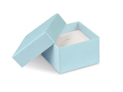 Pastel Blue Card Ring Box - Immagine Standard - 1