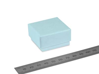 Pastel Blue Card Ring Box - Immagine Standard - 3