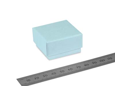 Scatola Per Anello, Cartone Azzurropastello - Immagine Standard - 3