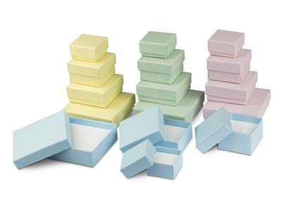 Pastel Blue Card Ring Box - Immagine Standard - 5