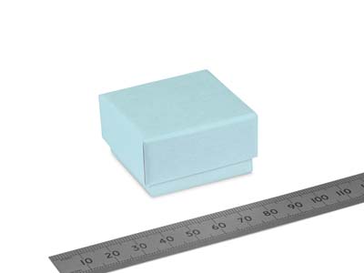 Pastel Blue Card Earring/ Small Universal Box - Immagine Standard - 3