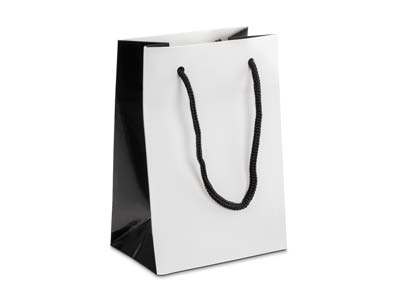 Piccolo Sacchetto Regalo, Monocromatica Bianca, Confezione Da 10
