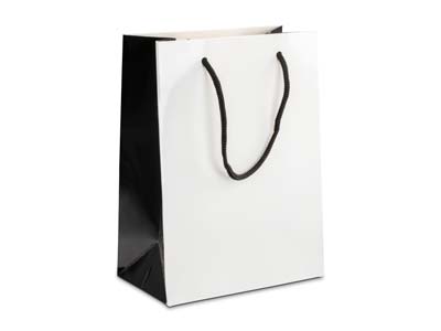 Sacchetti Regalo Medio, Bianco Monocromatico, Confezione Da 10