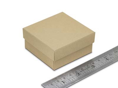 Kraft Recycled Paper Ring Box - Immagine Standard - 3