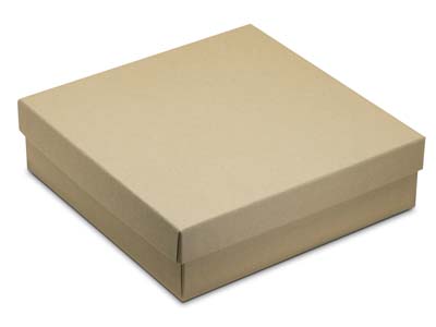 Kraft Recycled Paper Necklace Box - Immagine Standard - 2