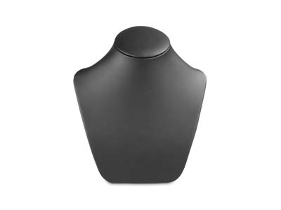 Espositore Per Collane, Piccolo Busto, Similpelle Nera