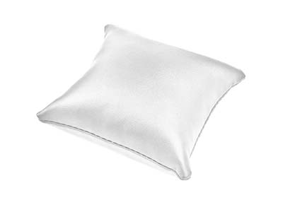 Cuscino Espositore Per Gioielli, Similpelle Bianca