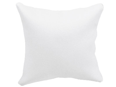 Cuscino Espositore Per Gioielli, Similpelle Bianca - Immagine Standard - 2