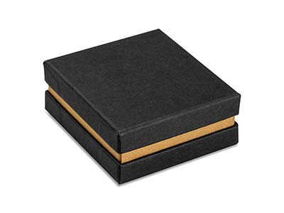 Grande Astuccio Universale, Cartonenero Con Striscia Metallica Dorata - Immagine Standard - 2