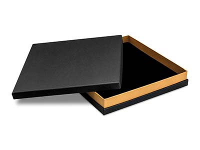 Scatola-Per-Collana,-Cartone-Nero--Co...