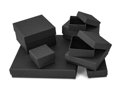 Scatola Universale Modello Medio, Cartone Nero Opaco - Immagine Standard - 5
