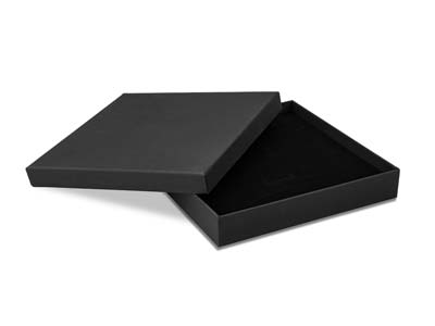 Scatola Per Collana, Cartone Nero Opaco - Immagine Standard - 1