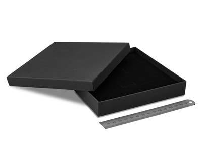 Scatola Per Collana, Cartone Nero Opaco - Immagine Standard - 3