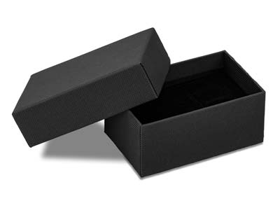 Scatola Per Gemelli, Cartone Nero Opaco - Immagine Standard - 1