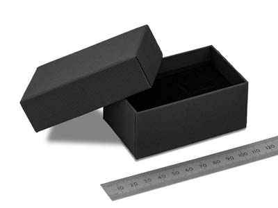 Scatola Per Gemelli, Cartone Nero Opaco - Immagine Standard - 3
