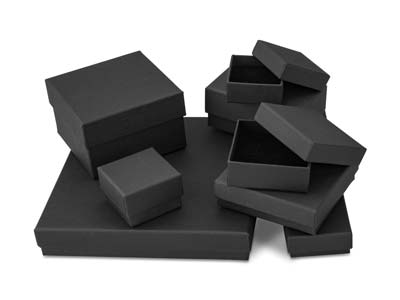 Scatola Per Gemelli, Cartone Nero Opaco - Immagine Standard - 5