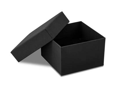 Scatola Per Bracciale Rigido O Orologio, Cartone Nero Opaco - Immagine Standard - 1