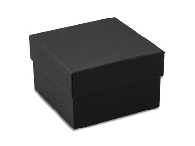 Scatola Per Bracciale Rigido O Orologio, Cartone Nero Opaco - Immagine Standard - 2