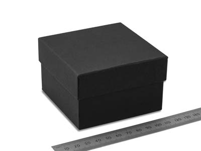 Scatola Per Bracciale Rigido O Orologio, Cartone Nero Opaco - Immagine Standard - 4