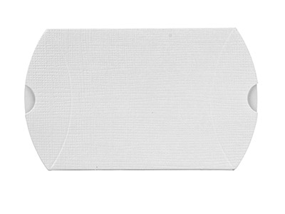 Confezione Da 10 Scatole A Cuscino Piatte, Bianco - Immagine Standard - 2