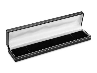 Cofanetto Per Bracciale, Similpellenera Con Bordo Argentato - Immagine Standard - 1