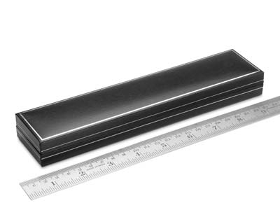 Cofanetto Per Bracciale, Similpellenera Con Bordo Argentato - Immagine Standard - 3