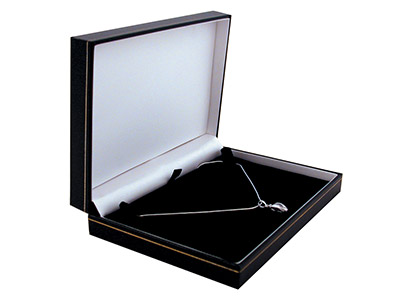 Astuccio-Per-Collana,-Similpelle---Nera