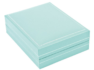 Scatola Per Pendente, Similpelle Verde Menta - Immagine Standard - 2