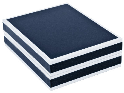 Scatola Per Pendente, Cartone Bianco E Nero Lucido - Immagine Standard - 2