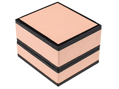 Scatola Porta-anello Vintage, Effetto Serpente Rosa - Immagine Standard - 2