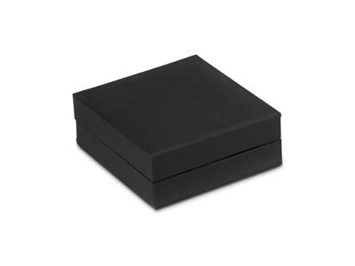 Black Soft Touch Pendant/drop E/ring Box - Immagine Standard - 2