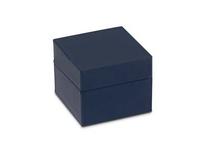 Premium Blue Soft Touch Ring Box - Immagine Standard - 2