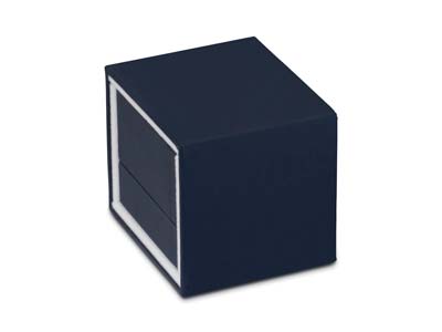 Premium Blue Soft Touch E/ring Box - Immagine Standard - 4