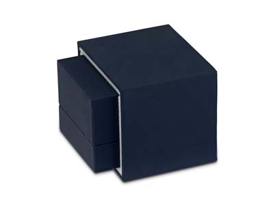 Premium Blue Soft Touch E/ring Box - Immagine Standard - 6