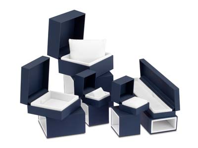 Premium Blue Soft Touch E/ring Box - Immagine Standard - 8