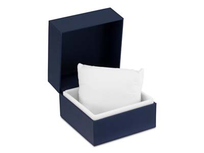 Scatola Premium Per Bracciale Rigido, In Gomma Blu