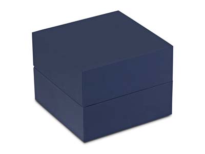 Scatola Premium Per Bracciale Rigido, In Gomma Blu - Immagine Standard - 2