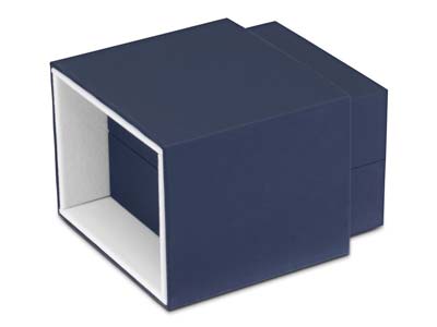 Scatola Premium Per Bracciale Rigido, In Gomma Blu - Immagine Standard - 5