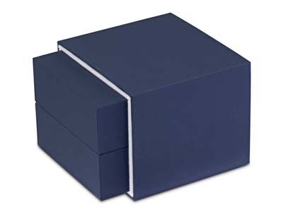 Premium Blue Soft Touch Bangle Box - Immagine Standard - 6