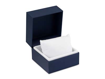 Scatola Premium Per Bracciale Rigido, In Gomma Blu - Immagine Standard - 7