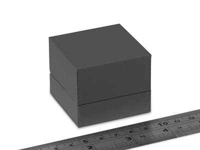 Premium Grey Soft Touch Ring Box - Immagine Standard - 3