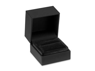 Premium Black Soft Touch Ring Box - Immagine Standard - 1