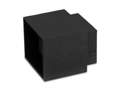 Premium Black Soft Touch Ring Box - Immagine Standard - 5