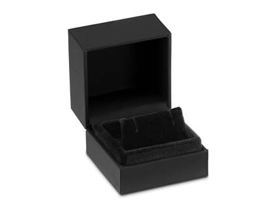Astuccio Premium Per Orecchini, Gomma Nera - Immagine Standard - 1