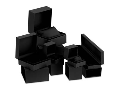 Astuccio Premium Per Orecchini, Gomma Nera - Immagine Standard - 8